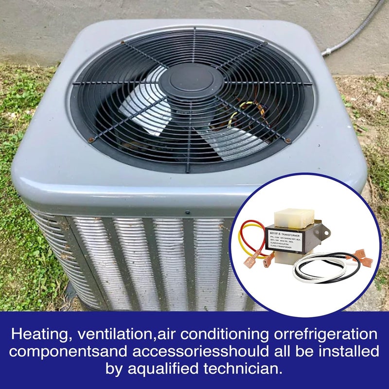 Ousaly 46-24124-06 HVAC Transformer for Furnace 46-24124-06 BE161640GDD 29M7101,40VA 120/24V Channel 2 Hole Mount Model Specific Furnace Transformer Leads with 1/4 in Insulated Female Quick Connects - Image 2